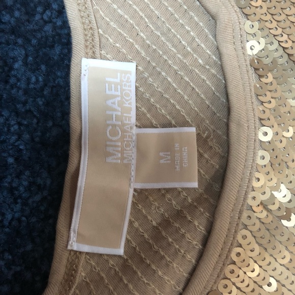 Michael Kors Gold Sequence Dress. - Picture 2 of 2